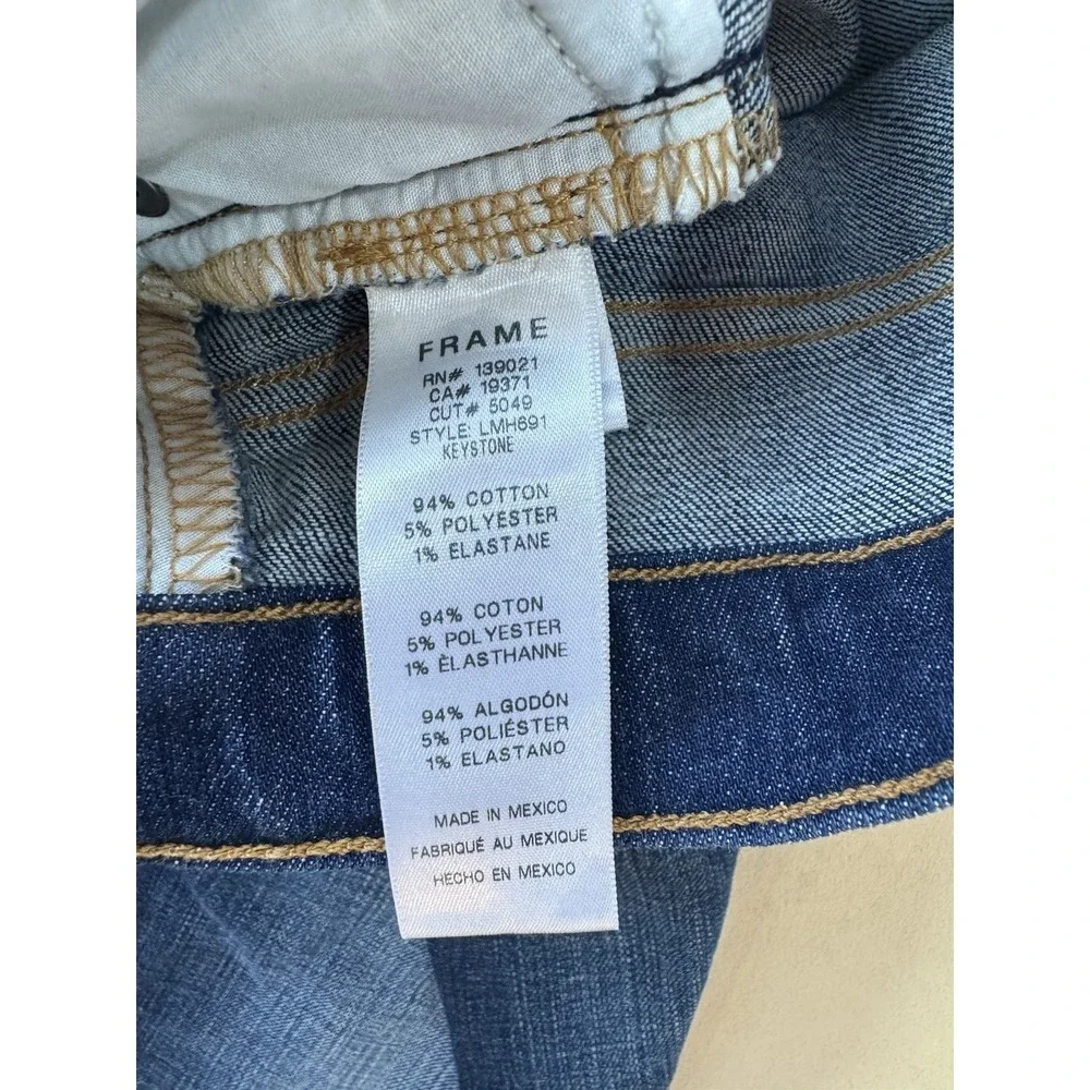 Frame L'Homme Slim Jeans Mens 36X30 Bue Stretch Denim Straight Leg Pants‎